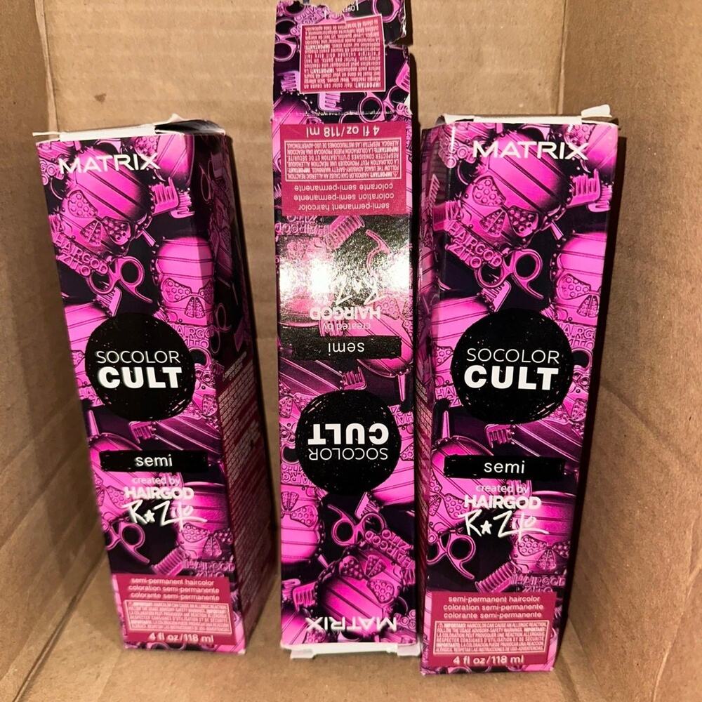 Matrix SoColor Cult Semi-Permanent Hair Color Ruby Red‎ care fashion